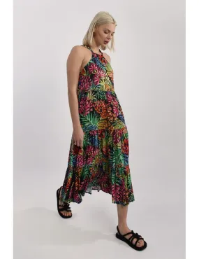 Multicolor Tiered Dress