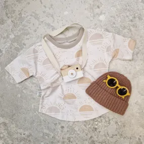 Neutral Baggy Fit Baby & Child Sunrise T-shirt