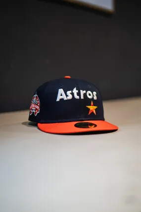 New Era Houston Astros On-Field Script Green UV (Navy/Orange)