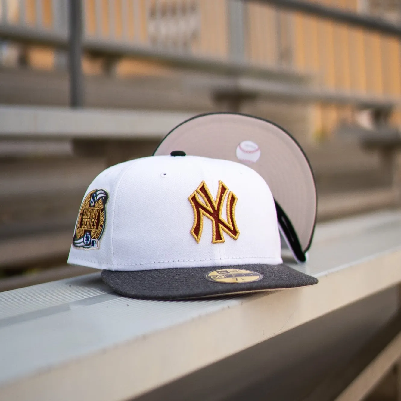 New Era New York Yankees Subway Series Stone UV (White/Wool)