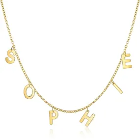 Personalized Stainless Steel Letter Necklace