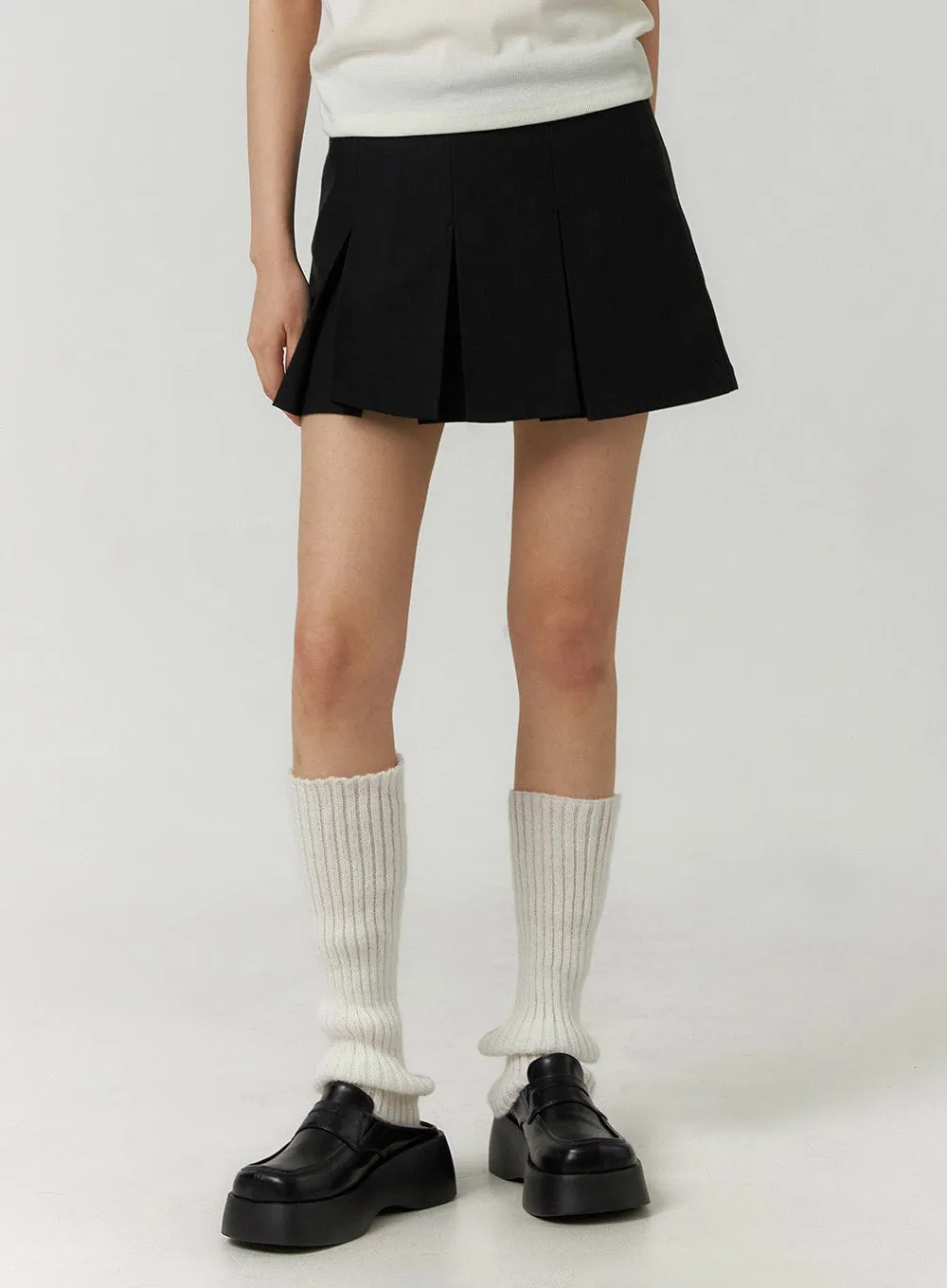 Pleated Mini Skirt CF407