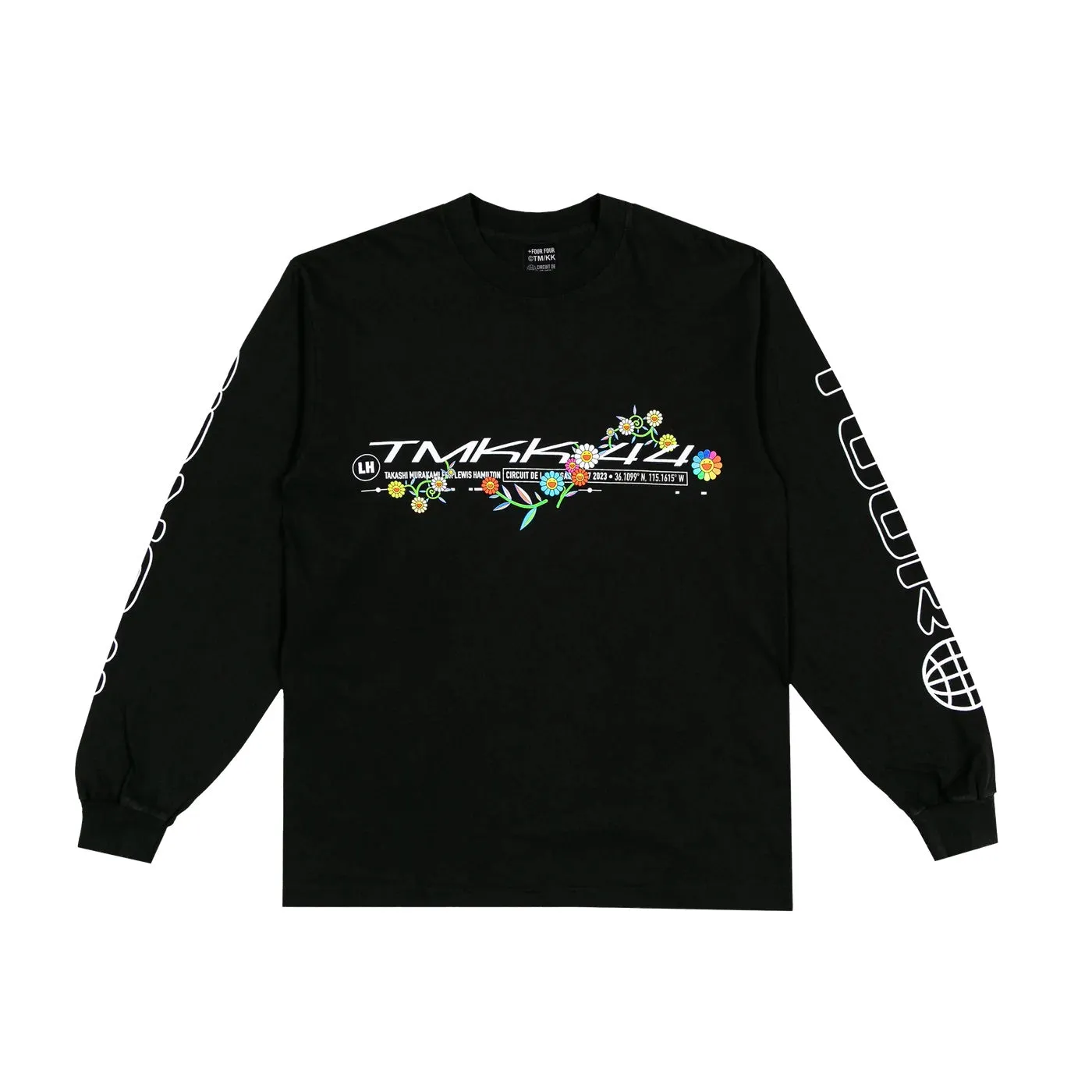 Plus 44 X Takashi Murakami World Tour Long Sleeve Tee Black