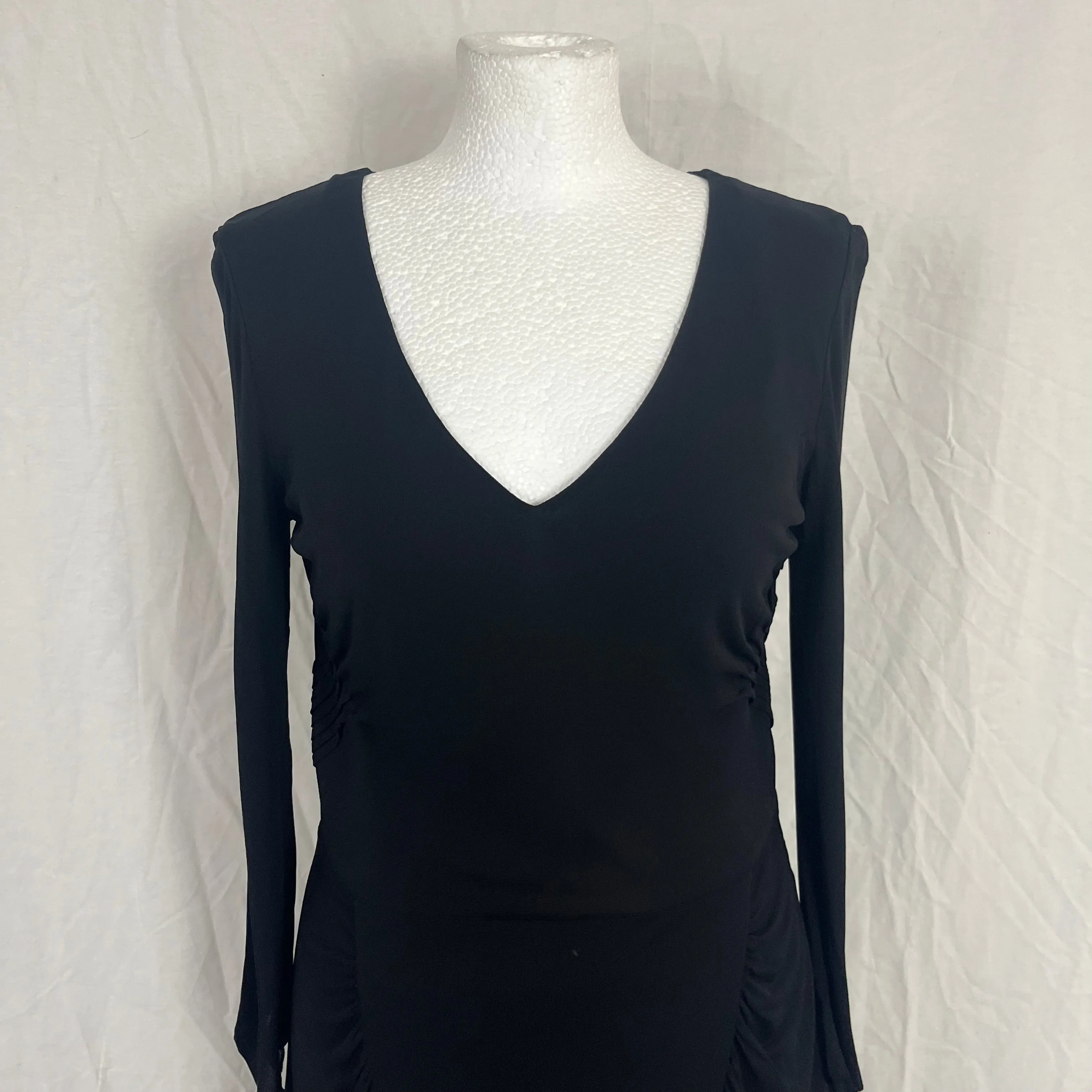 Prada Black  Silky Jersey Skater Dress S