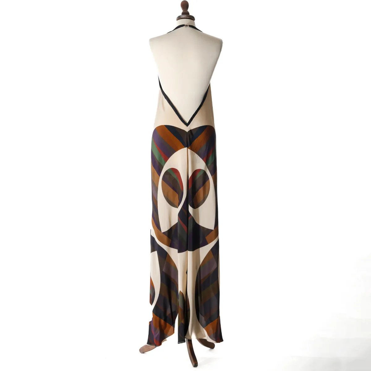 SABA SILK DRESS GEOMETRIC