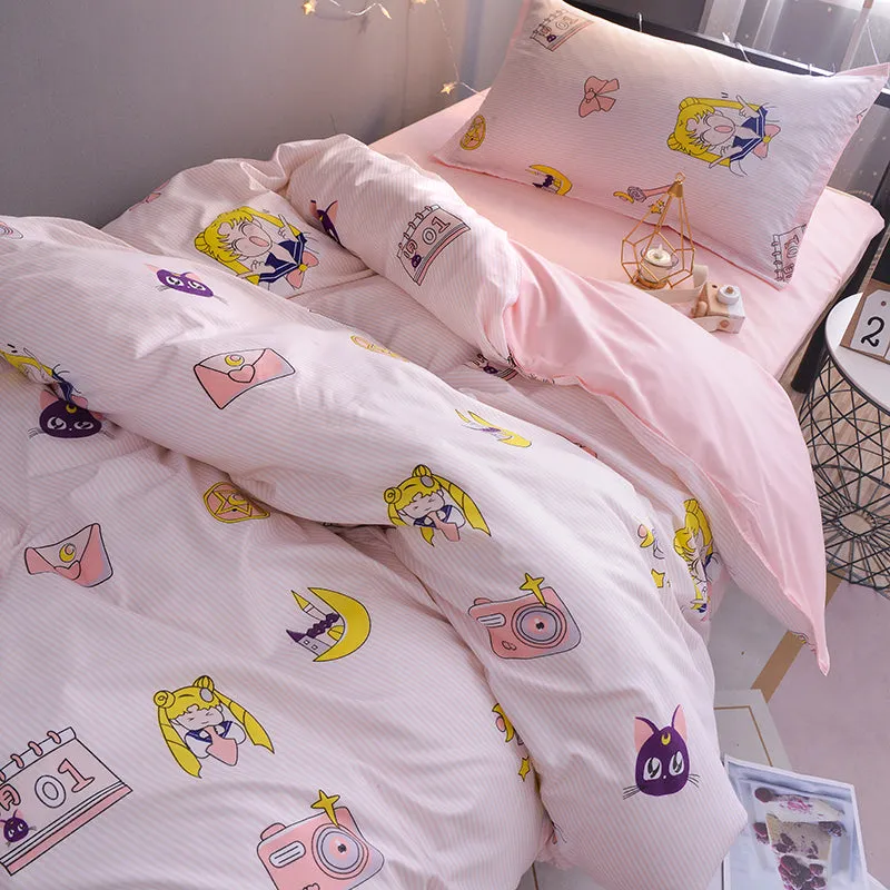 Sailor Moon Bed Sheet 4 Pieces AD11834