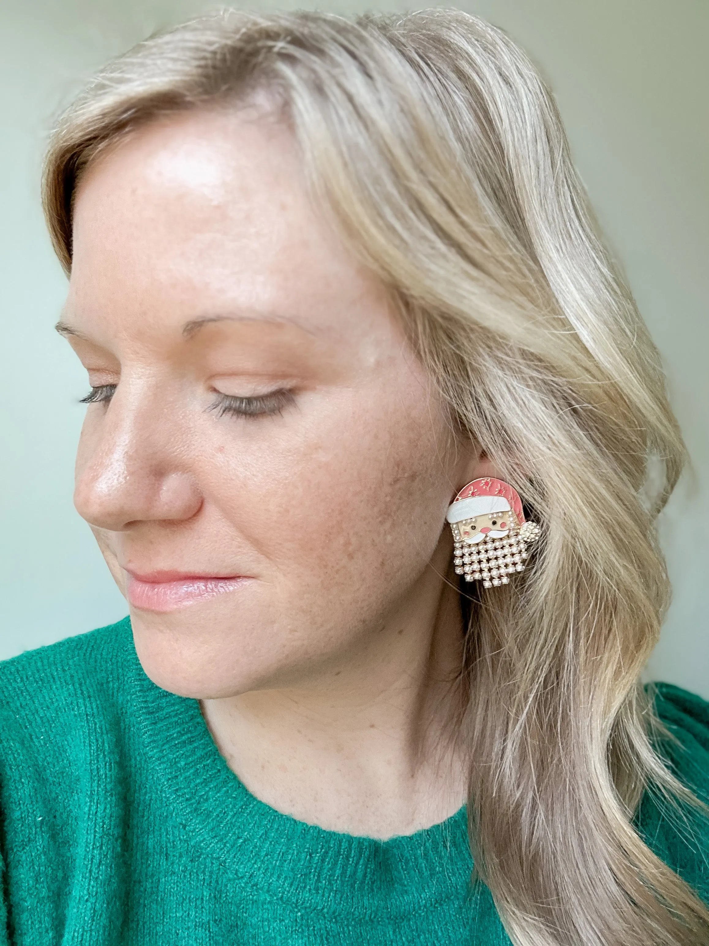 Santa Pearl Studs