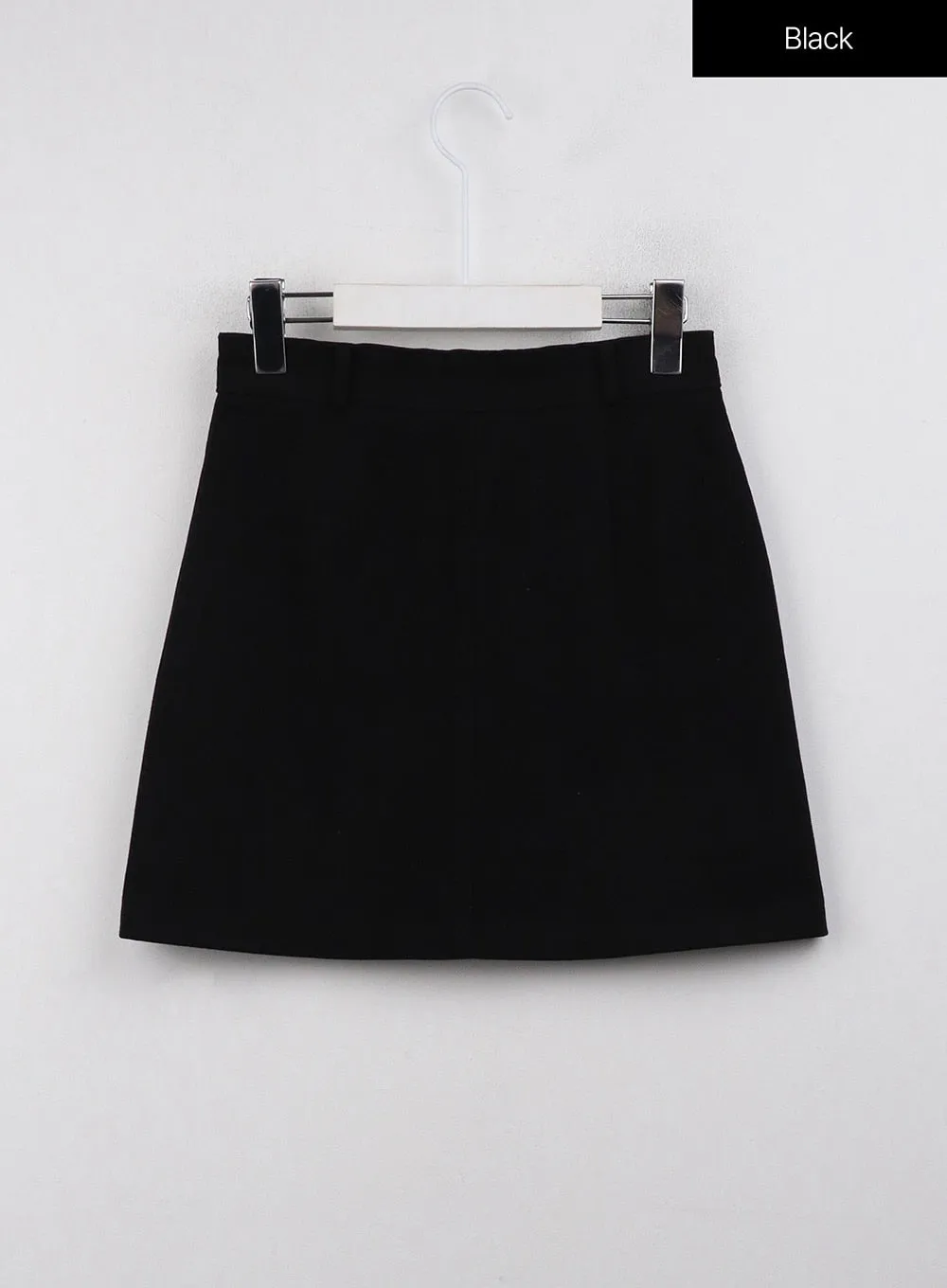 Solid A-Line Mini Skirt OJ416