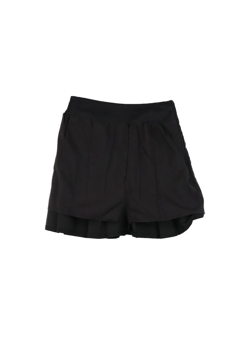 Solid Pleated Mini Skirt OM420