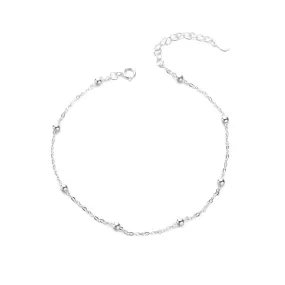 Sterling Silver Chain Anklets For Women