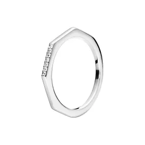 Sterling Silver Gem Stylish Sparkling Ring For Women