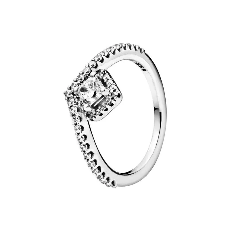 Sterling Silver Gem Stylish Sparkling Ring For Women