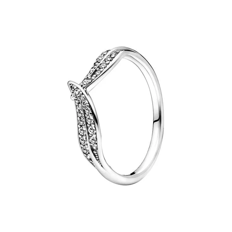 Sterling Silver Gem Stylish Sparkling Ring For Women