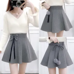 Sweet Woolen Skirt / Sweater AD12827