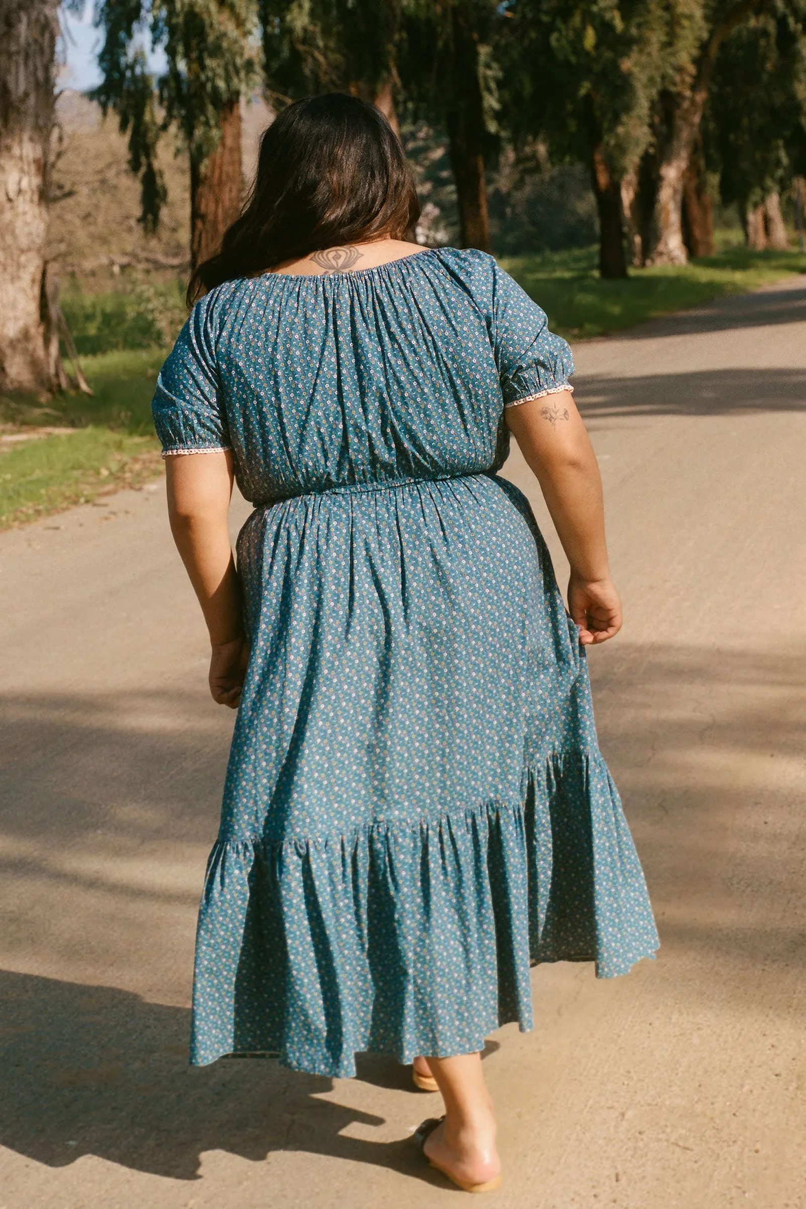 The Brynne Dress Extended | Essence Blue