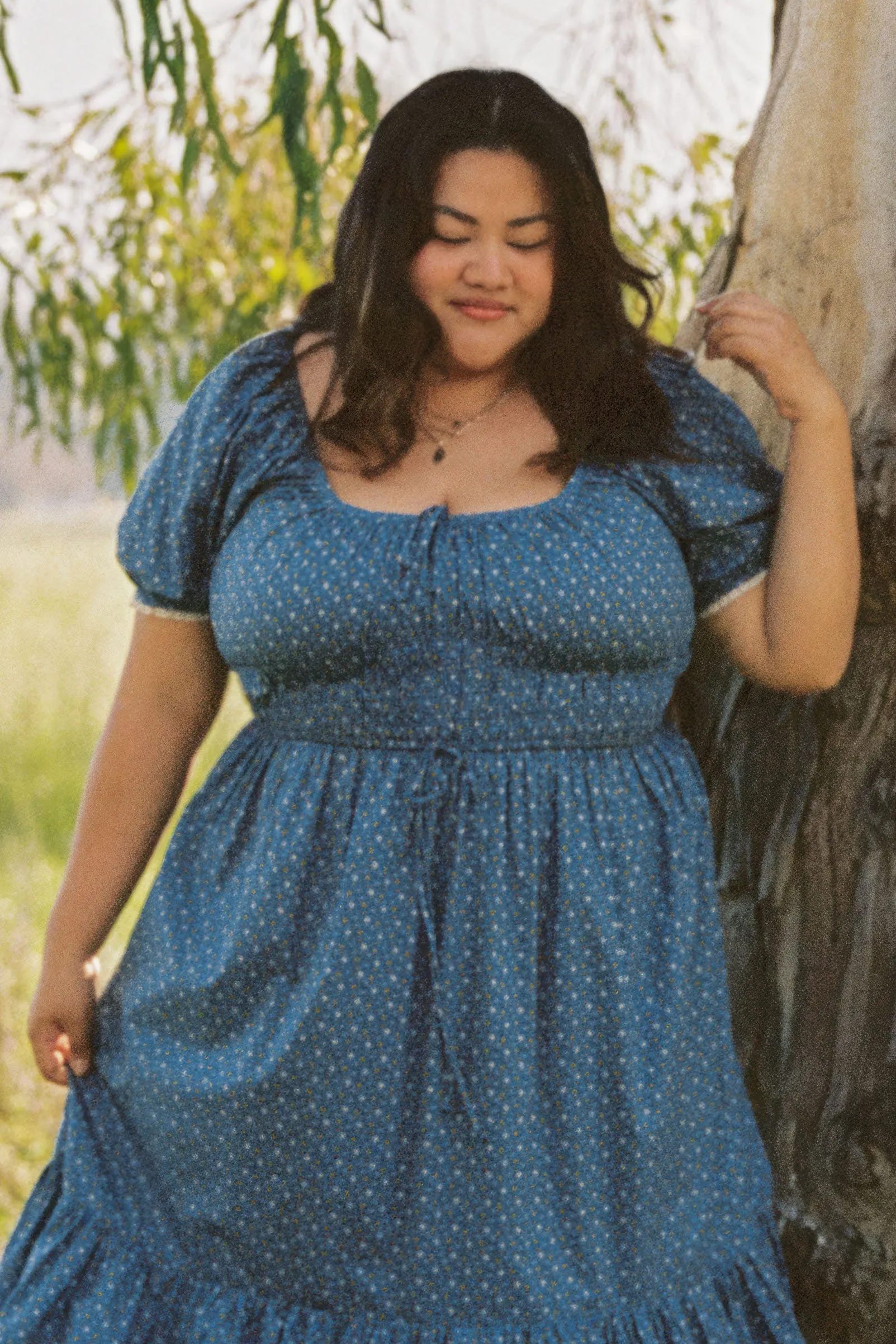 The Brynne Dress Extended | Essence Blue