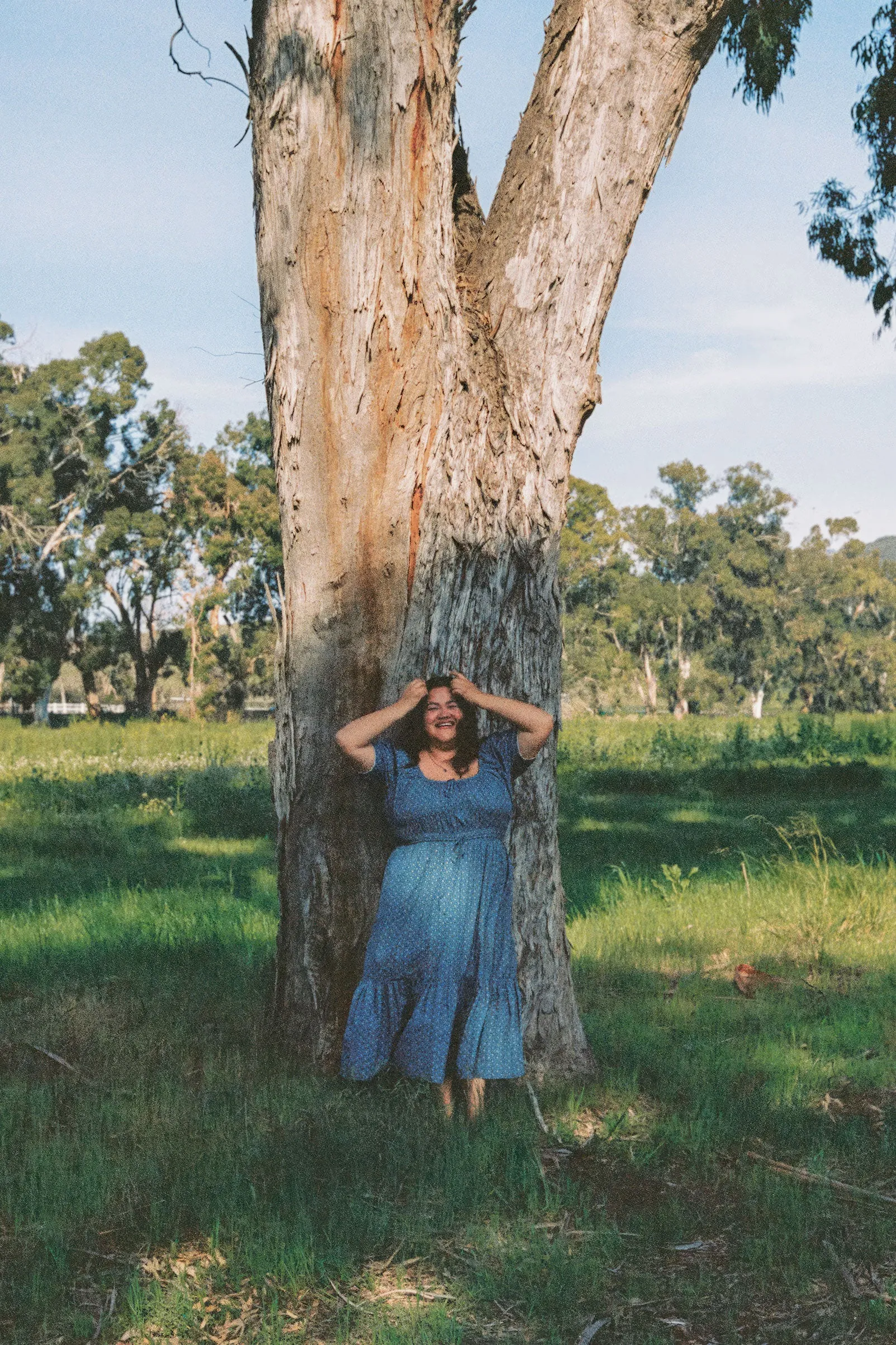 The Brynne Dress Extended | Essence Blue