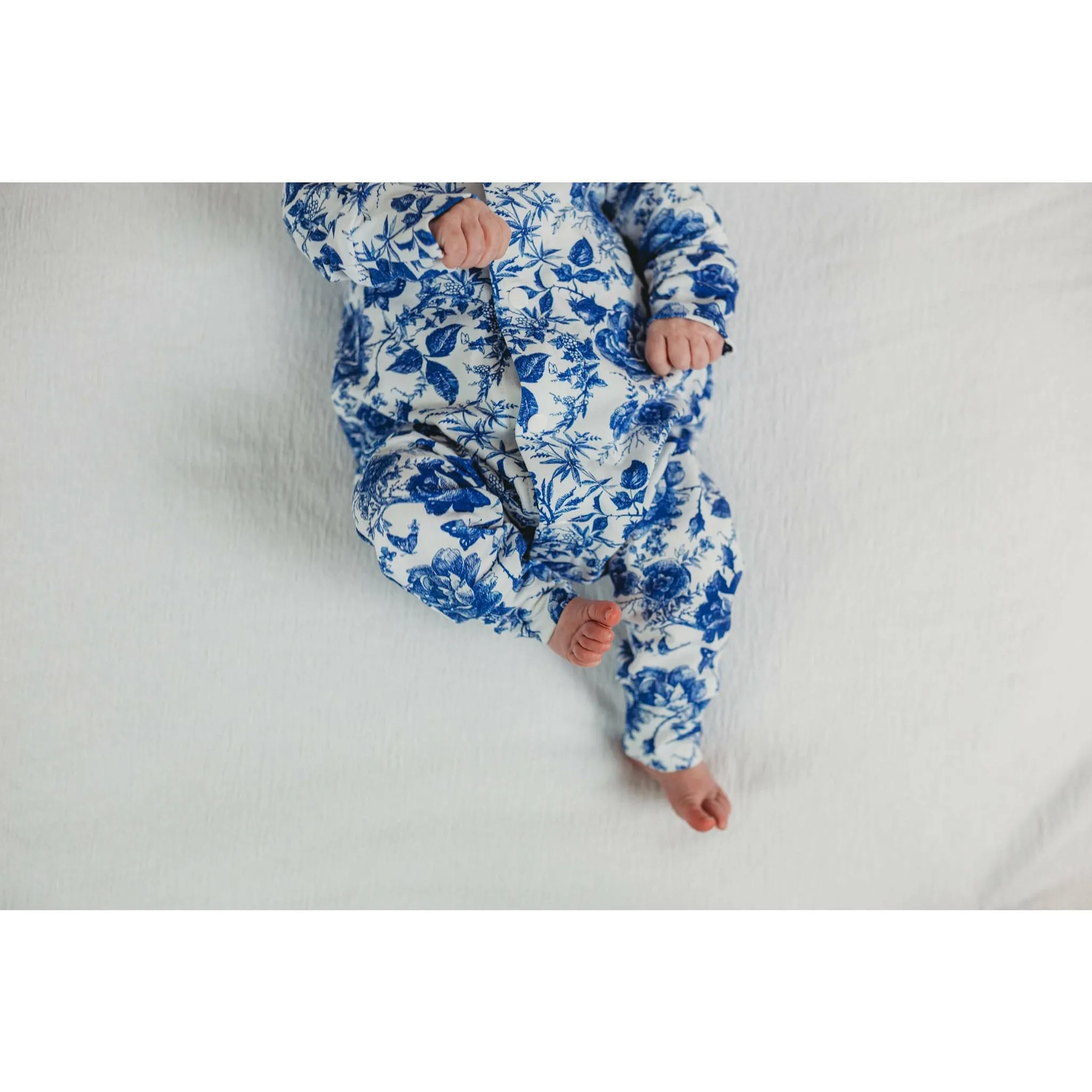 Toddler & Baby Romper | English Blue Long Leg Popper Romper