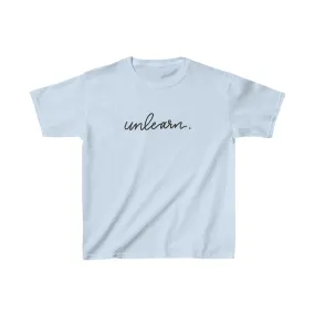 unlearn. logo script - Youth T-shirt