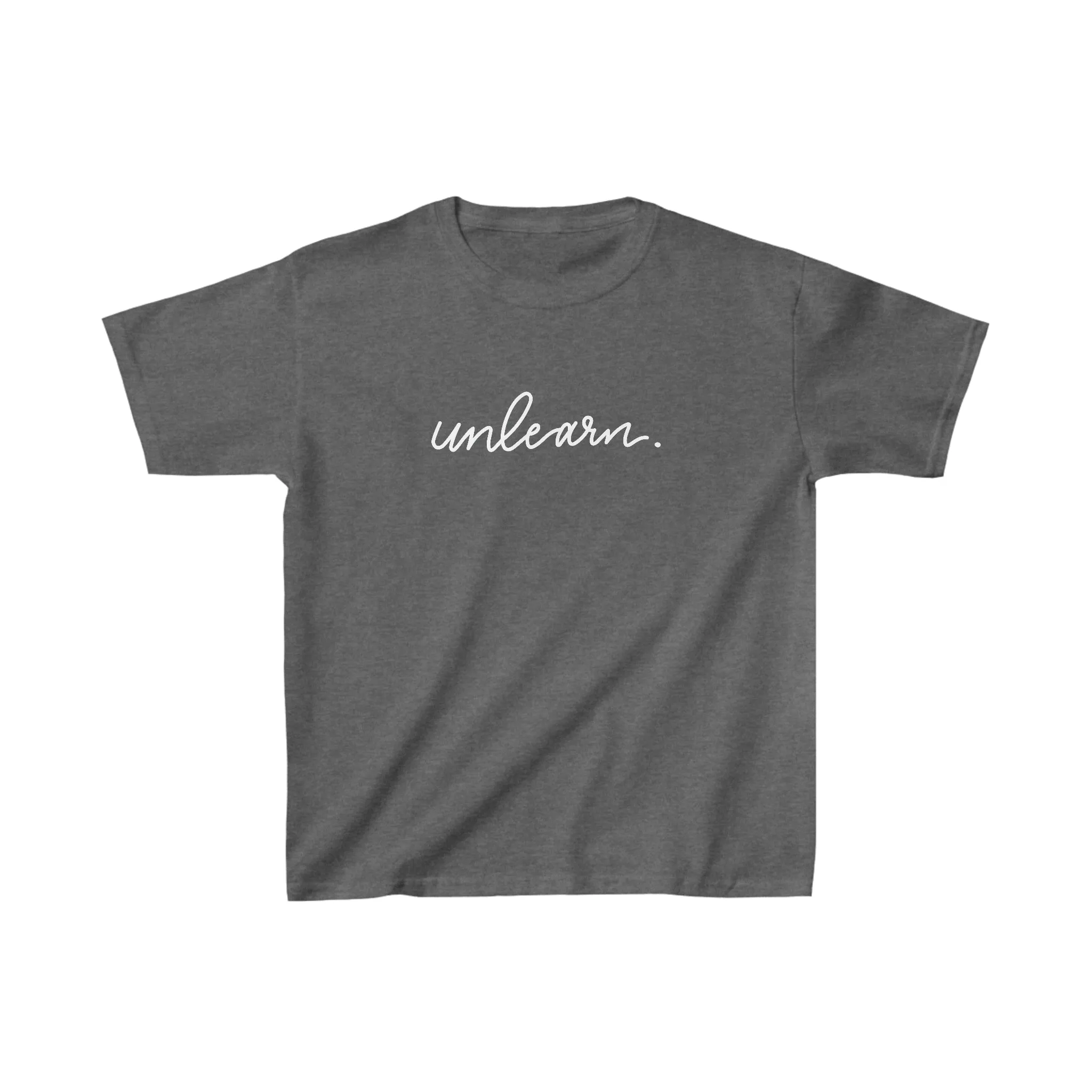 unlearn. logo script - Youth T-shirt