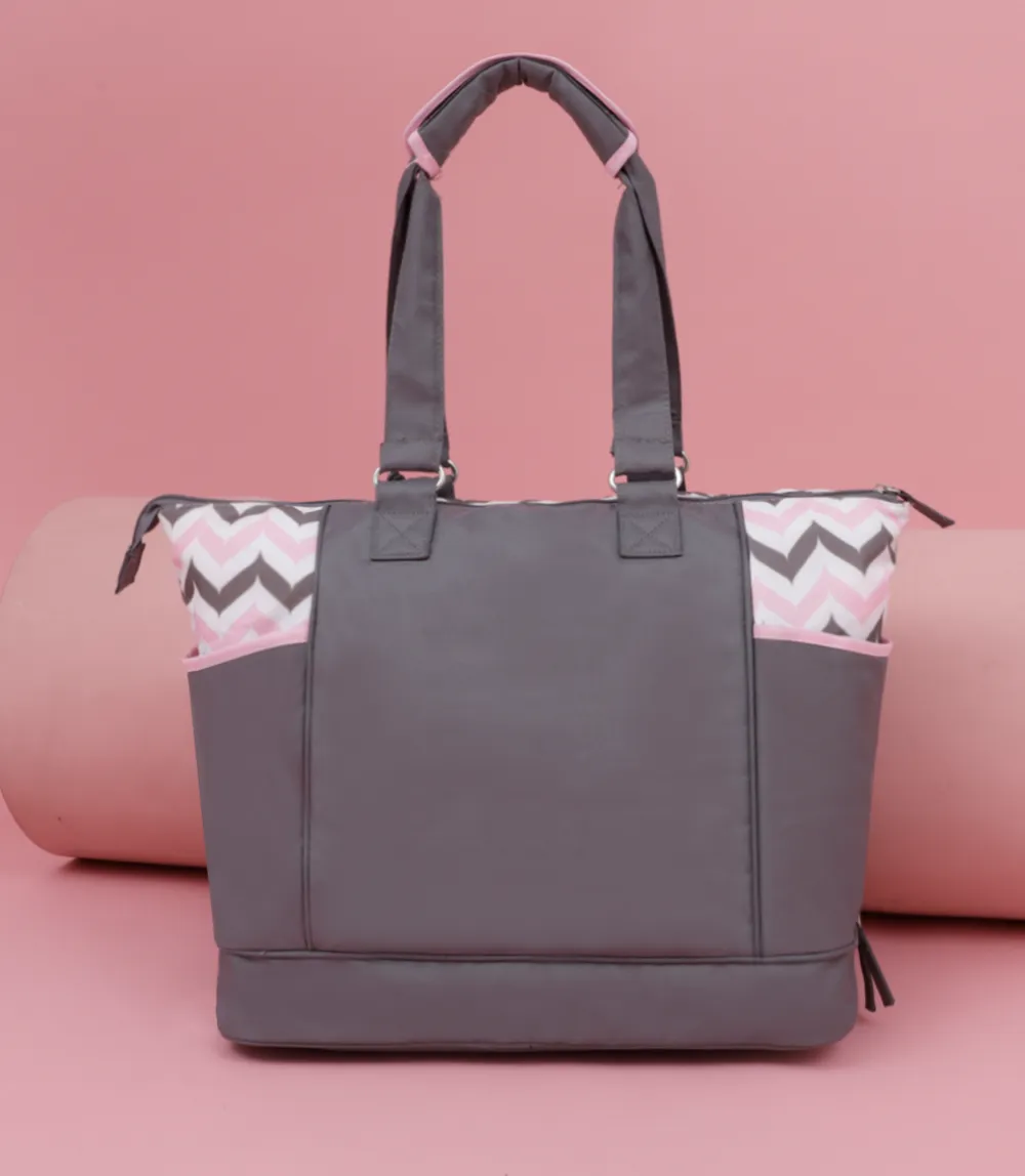 WB2411-Grey/Pink-Bag For Mothers