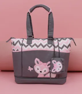 WB2411-Grey/Pink-Bag For Mothers