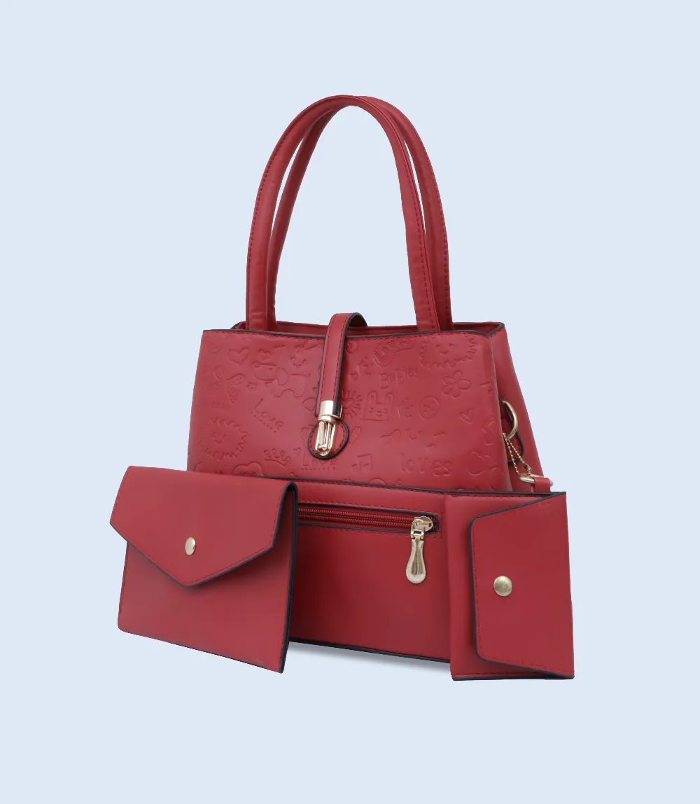 WB2773-MAROON-Women Shoulder Bag