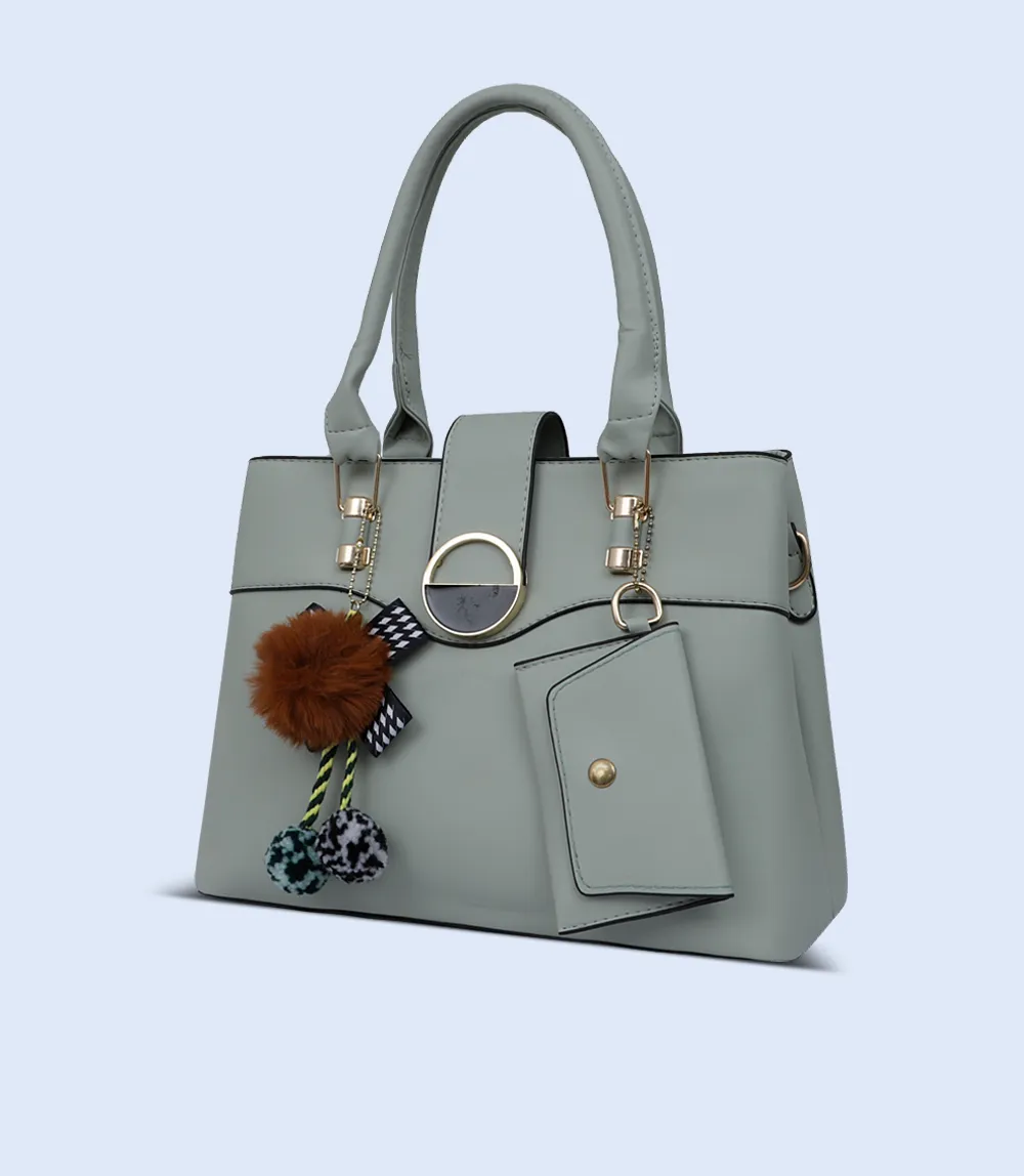 WB2778-Green-Women Boxy Bag