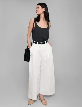 White Wide Leg Pants