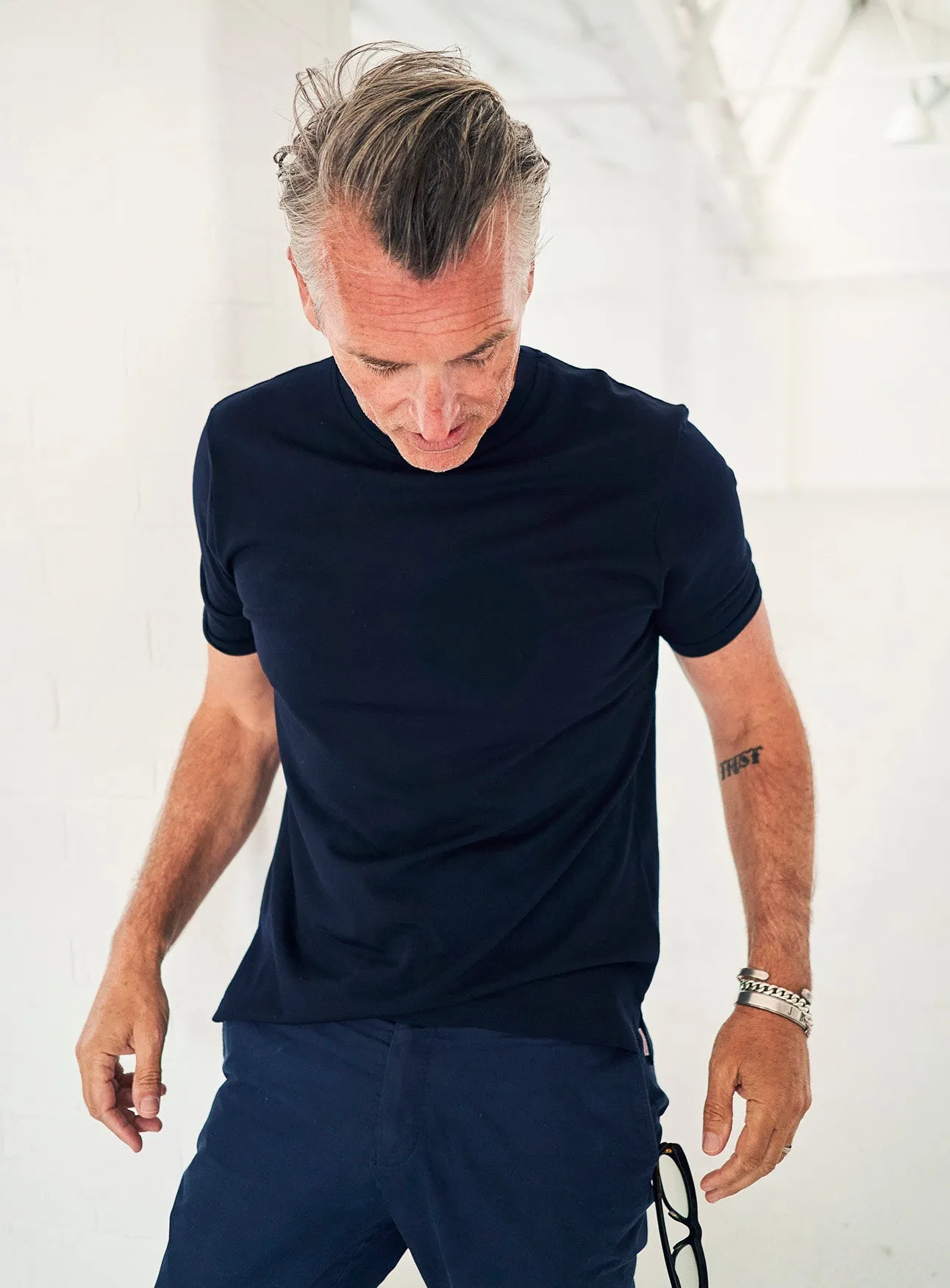 ZQ Merino Wool Jersey Navy T-Shirt